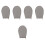 5Stk Atmungsaktive Bügelhandschuhe Mit , Komfortabel Und Robust 5
