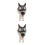 2Stk Schüttelnder Hund Resin Auto Figur Ornament 5