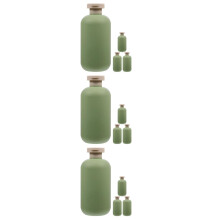 12Pcs Travel Size Refillable Bottles for Shampoo Lotion Green Color