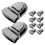 30Sets Black Iron Handbag Lock Fastener for Box Closure Use 2