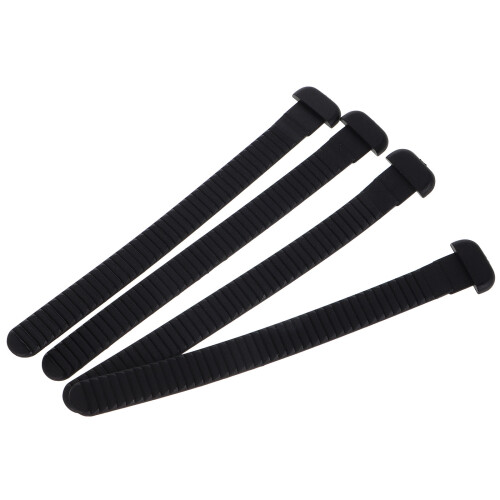20Pièces Sangles Fixation PVC Noires, Résistantes Ajustables 1