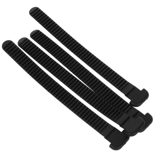 20Pièces Sangles Fixation PVC Noires, Résistantes Ajustables 2