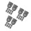30Sets Black Iron Handbag Lock Fastener for Box Closure Use 4