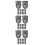 30Sets Black Iron Handbag Lock Fastener for Box Closure Use 9