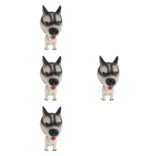 4Pcs Cute Cartoon Dog Resin Car Dashboard Ornament Bobbing Head Decor