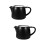 2Pcs Ceramic Tea Pot with Lid and Handle, Black Heat Resistant Teaware 8