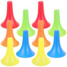 10Pcs Portable Plastic Sports Cones for Soccer Football Agility