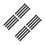 16Pcs Expert Design Black PVC Skate Binding Straps for Roller Skates 7