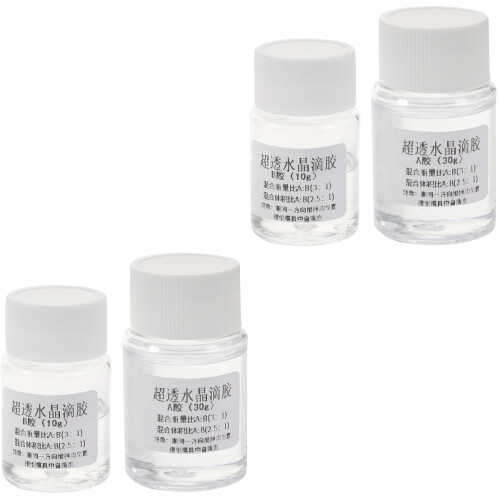 4Sets Two Part Epoxy Resin Glue Clear Durable 3:1 Ab for DIY Projects 1