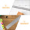 3Pcs Multi-Function Cork Backing Rulers Strong Stainless Steel Silver 8