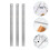3Pcs Multi-Function Cork Backing Rulers Strong Stainless Steel Silver 11