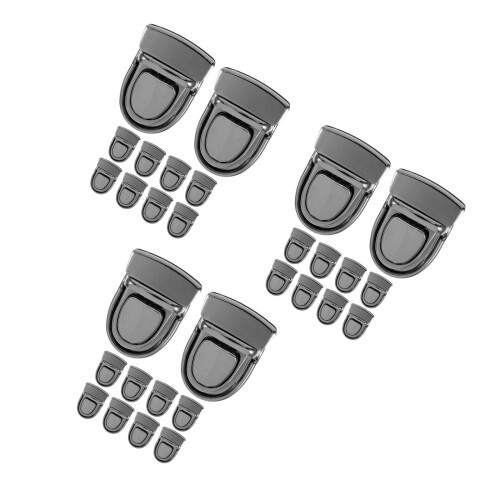 30Sets Small Iron Purse Clasp Lock Kit for DIY Bag Projects 2