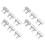 12 PCS Aluminum Alloy Sliding Window Locks AntiTheft Security for Patio Door RV AC 3