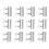 12 PCS Aluminum Alloy Sliding Window Locks AntiTheft Security for Patio Door RV AC 5