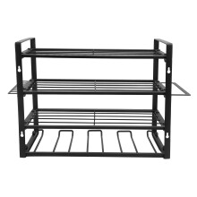 Power Tool Organizer Heavy Duty 4 Layer Metal Wall Mount Drill Rack for Garage and Workshop Storage