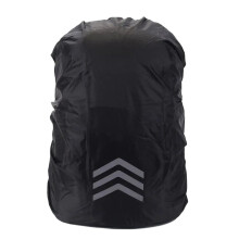 Waterproof Backpack Rain Cover 18–45L with Reflective Strap for Hiking and Travel – Black S