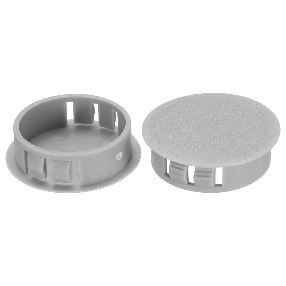 10 Pcs 32Mm Grey Plastic Hole Plugs Snap In Screw Hole Covers For Cabinets Furniture 9053599731542