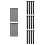20Pcs PVC Skating Binding Straps Black Adjustable Replacement Parts 7