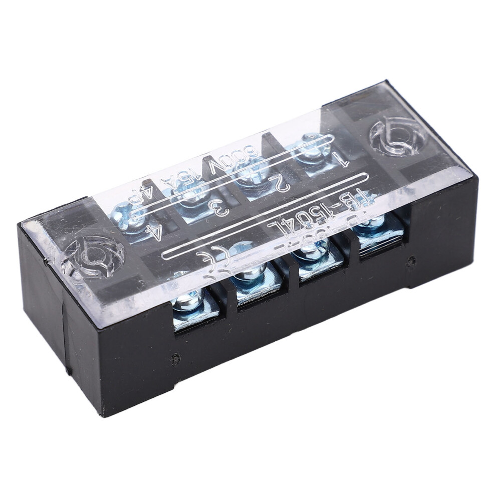 Dual Row High Current Terminal Strip 15A 600V M3 Screws, 5Pcs 4681389732971