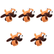 5Pièces Bracelets Patte Animaux Peluche Marron Clair Pour Décoration