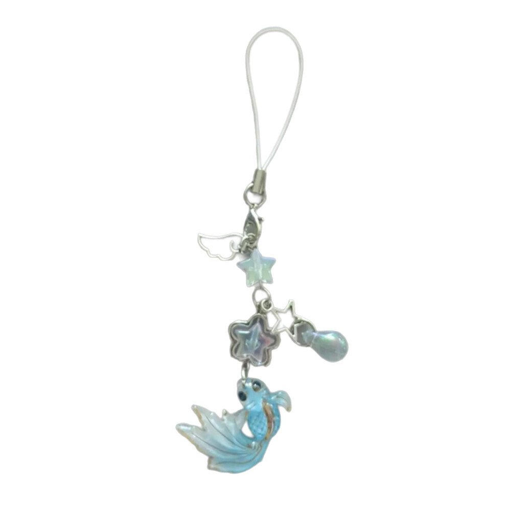 Colorful Fish And Star Phone Charm Handmade Acrylic Beaded Strap With Trendy Beads For Daily Use 9169991618357