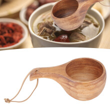 Wooden Coffee Cup 220ML Eco Friendly Portable Heat Insulation with Comfortable Grip
