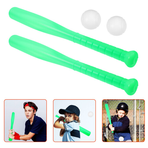 4Sets Sturdy Plastic Baseball Bat Ball Set for Kids Outdoor Activity 1
