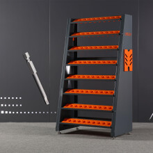 BT40 CAT40 CNC Tool Holder Cart with 80Piece Capacity, Mobile Storage Rack for Machine