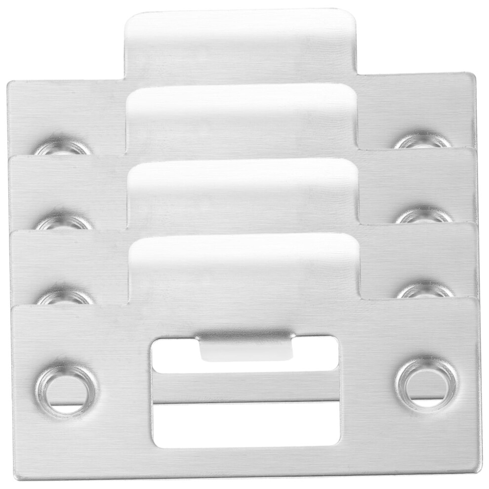 4Pcs Stainless Steel Deadbolt Strike Plate Set For Home Security Tshaped Door Hardware 9053599732808