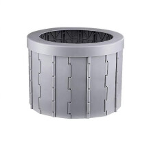 Portable Car Toilet Foldable SpaceSaving Design for Camping and Road Trips, Grey