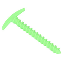 10Pcs Green Plastic Tent Stakes 5.7in TShape Spiral Grip Anchoring Pegs for Canopy Tarp Camping