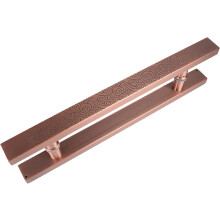 Modern Door Handle 80cm Durable Steel Double Sided Pull for Glass and Barn Doors