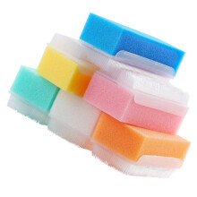 Baby Bath Sponge and Newborn Hair Brush Set for Gentle Scalp Massage and Soft Infant Bath Care