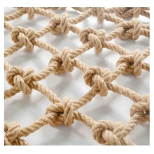 Hemp Rope Net 1x2m Handwoven Durable Mesh with Reinforced Edge Design for Balcony and Plant Decor
