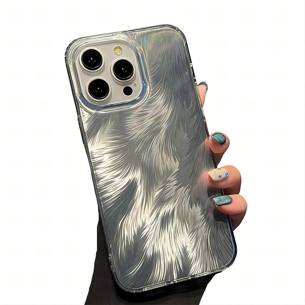 Luxury Electroplated Gradient Shockproof Clear Case With Camera Lens Protection For Iphone 14 Pro Max Silver 9092120020885