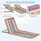 Outsunny Set 2 Esteras Playa Multicolor 124 x 53 x 45 cm 6