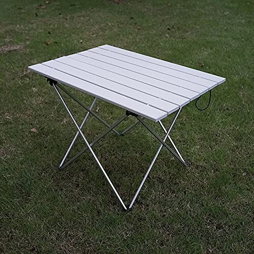 Camping Folding Table Ultralight Aluminum Frame Compact Quick Setup Stable Outdoor Picnic Desk 1