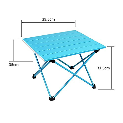 Camping Folding Table Ultralight Aluminum Frame Compact Quick Setup Stable Outdoor Picnic Desk 2