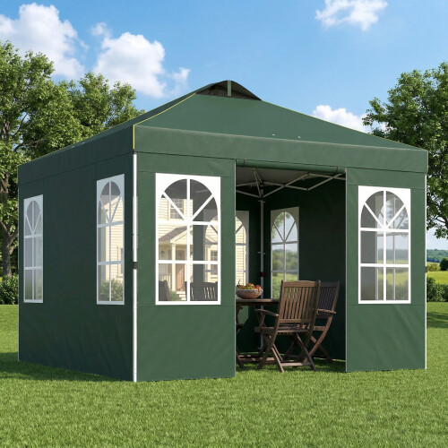 Outsunny Carpa Plegable Verde 293 x 293 x 272 cm 1