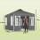 Outsunny Carpa Plegable Gris 293 x 293 x 272 cm 3