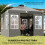 Outsunny Carpa Plegable Gris 293 x 293 x 272 cm 4