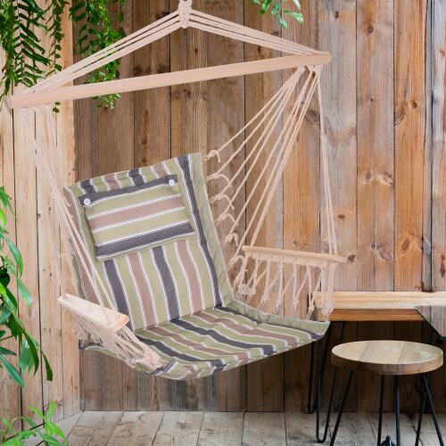 Outsunny Silla Colgante Multicolor 100 x 106 cm 1