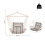 Outsunny Silla Colgante Multicolor 100 x 106 cm 3