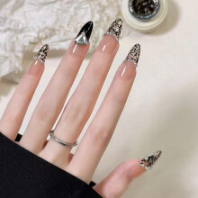 Press On Nails Almond Shape Glossy ChipResistant Finish Glue On Fake Nails for Special Occasions