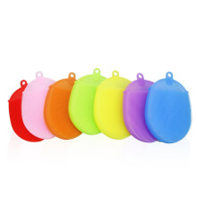 Silicone Bath Brush Set for Gentle Exfoliation and Facial Cleansing, Food Grade Quick Dry Scrubber