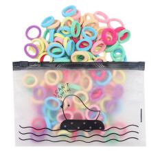 100pcs Elastic Hair Scrunchies for Women and Girls, Colorful Hair Ties with Secure Hold
