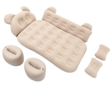 Car Air Mattress for Dodge Avenger 2008–2014, Beige Inflatable Car Bed with Fast Inflation and Anti‑Slip Base