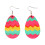 (23) Lightweight Wooden Easter Egg Hook Earrings 1