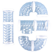 (New trumpet white) Hamster DIY Maze Toy Set for Small Pets