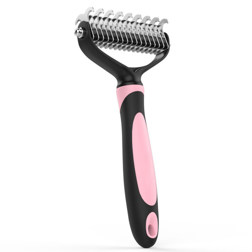 (Pink) Hunde-Unterwolle-Kamm: Grooming Tool